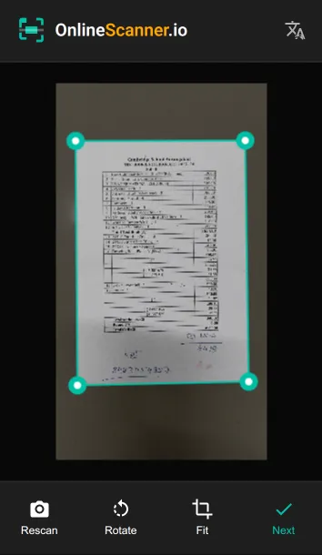 Adjust corners and crop